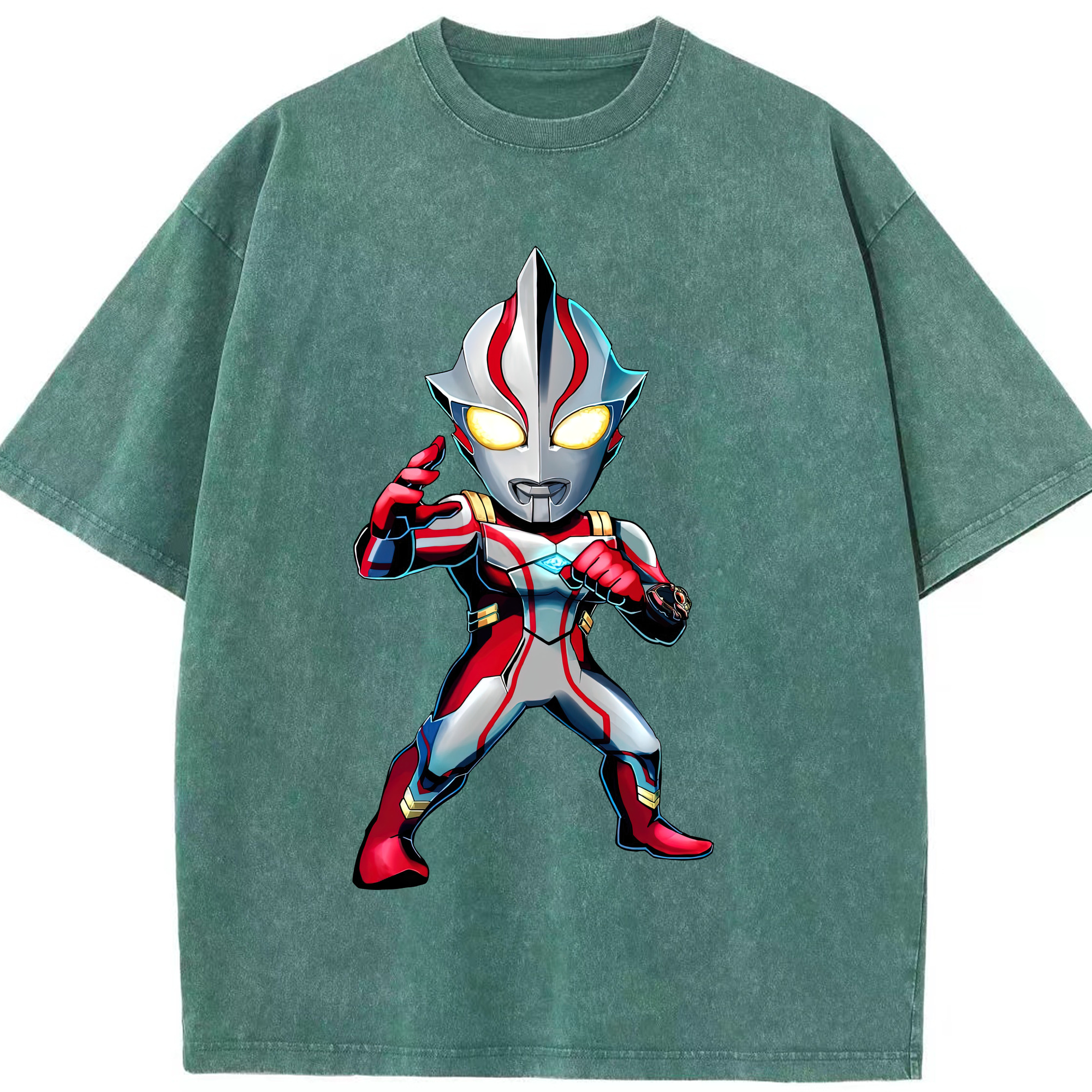 （画像用） ウルトラマン Ultraman 綿100% ヴィンテージ風 半袖Tシャツ（フロントプリント）